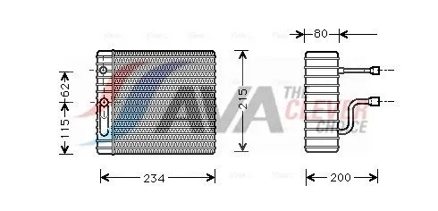 Evaporator, air conditioning